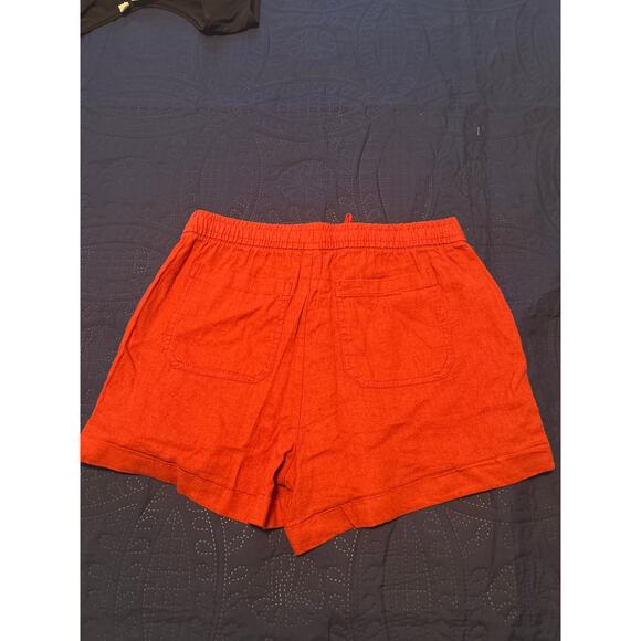 NWOT Old Navy Women's Rust Color Shorts Elastic Waist Drawstring Size Small - Picture 2 of 4